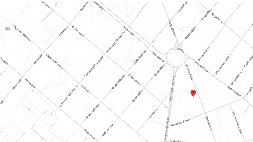 Svetog Save 14 - mapa